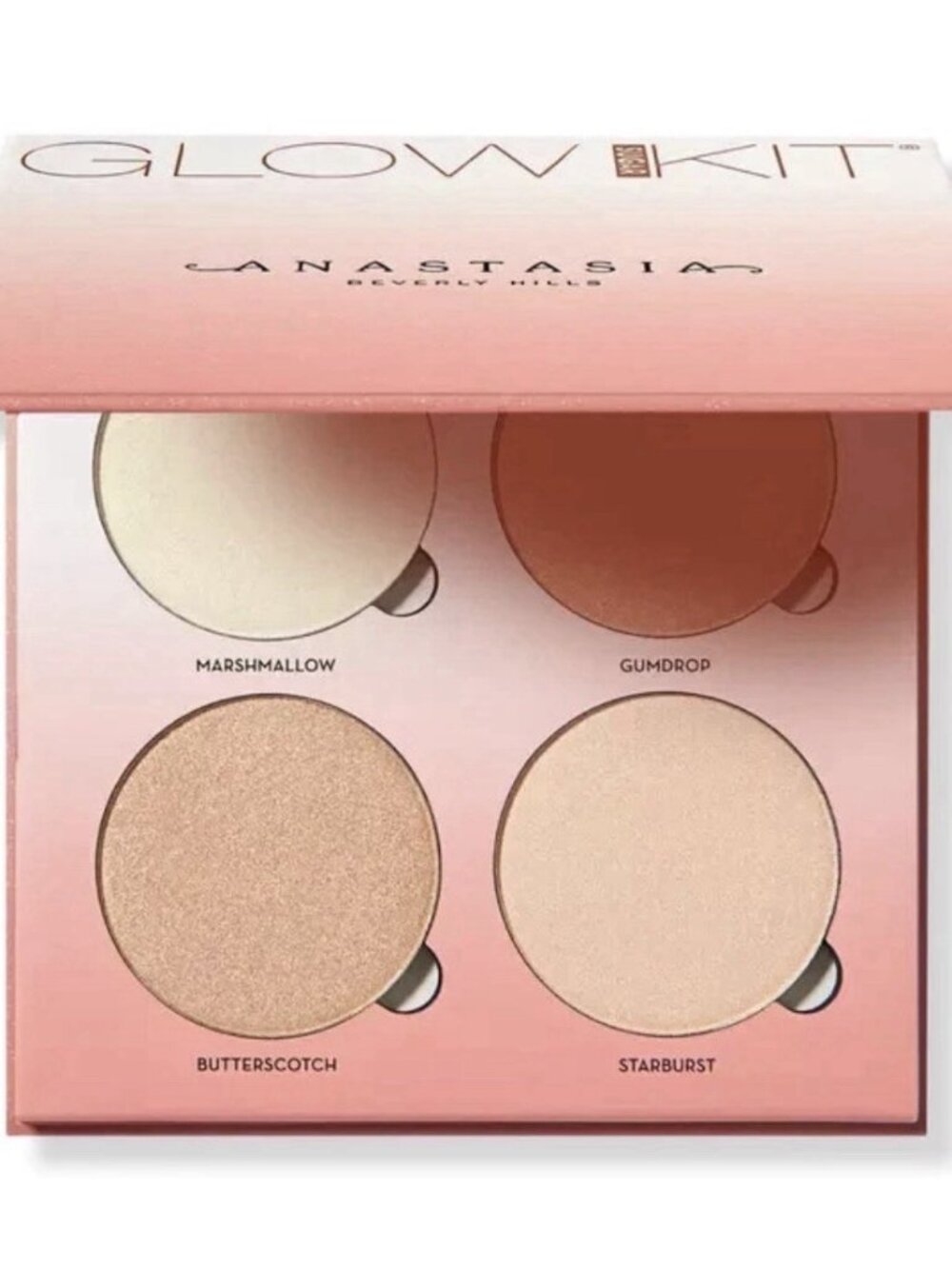 Anastasia Beverly Hills Sugar Glow 4 Color Makeup Highlighter 0.26 Oz New in Box